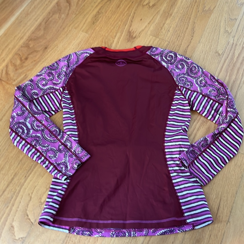 Tory Burch rash guard Paisley/striped size extra small swim - Picture 5 of 6
